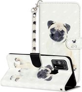 Voor Samsung Galaxy M31 3D-patroon horizontale lederen flip-hoes met houder en kaartsleuven en portemonnee