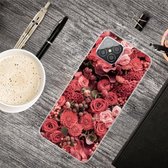 Voor Huawei Nova 8 SE schokbestendig geverfd transparant TPU beschermhoes (veel rode rozen)