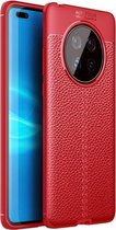 Voor Huawei Mate 40 Litchi Texture TPU schokbestendig hoesje (rood)