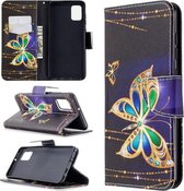 Voor Samsung Galaxy A31 Gekleurde Tekening Patroon Horizontale Flip Leren Case met Houder & Kaartsleuven & Portemonnee (Vlinder)