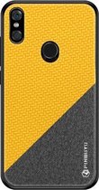 PINWUYO Honors Series schokbestendige pc + TPU beschermhoes voor Motorola MOTO One / P30 Play (geel)