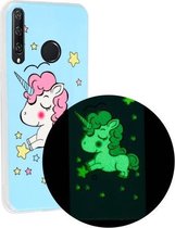 Voor Huawei Y6p Luminous TPU mobiele telefoon beschermhoes (Star Unicorn)