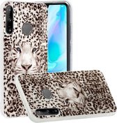 Voor Huawei P40 Lite E Lichtgevende TPU zachte beschermhoes (Leopard Tiger)