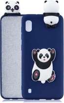 Voor Galaxy A10 3D Cartoon Pattern Shockproof TPU beschermhoes (Panda)