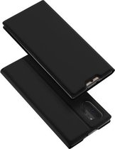 DUX DUCIS Skin Pro Series horizontale flip PU + TPU lederen tas met houder en kaartsleuven voor Galaxy Note 10 Plus (zwart)