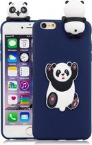 Voor iPhone 6 Plus & 6s Plus 3D Cartoon patroon schokbestendig TPU beschermhoes (Panda)