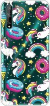 Voor Huawei Enjoy 10s Lucency Painted TPU-beschermhoes (Cake Horse)