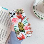 Voor iPhone 11 Smooth Flower Series IMD TPU mobiele telefoonhoes (PatternStrelitzia KF5)