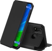 Voor Huawei P Smart 2020 DUX DUCIS Skin X Serie PU + TPU Horizontale Flip Leren Case met Houder & Kaartsleuven (Zwart)