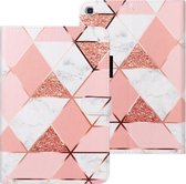 Voor Nokia Lumia 720 Cross Texture Painted Horizontale lederen tas met slaap- / wekfunctie & kaartsleuf & houder & portemonnee (roze marmer)
