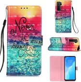 Voor Huawei nova 7 SE 3D Schilderen Horizontale Flip Leren Case met Houder & Kaartsleuf & Lanyard (Catch Dream)