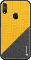 PINWUYO Honors Series schokbestendige pc + TPU beschermhoes voor Asus Zenfone Max Pro (M2) ZB631KL (geel)