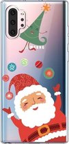 Voor Galaxy Note10 Pro Trendy Cute Christmas Patterned Clear TPU Beschermhoes (Ball Santa)