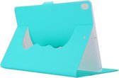 Horizontale flip effen kleur Elastic Force lederen tas met 360 graden rotatiehouder voor iPad Pro 10,5 inch (mintgroen)