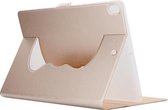Horizontale flip effen kleur Elastic Force lederen tas met 360 graden rotatiehouder voor iPad Pro 10,5 inch (goud)