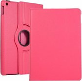 Voor iPad 10.2 / iPad Air 2019 10.5 / iPad 10.2 2020 Litchi Texture Horizontale Flip 360 Graden Rotatie Leren Case (Rose Red)