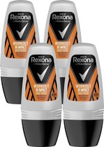 Rexona Men Workout Hi-Impact Deoroller Multi Pack - 4 x 50 ml