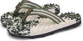Antislip draagbare lichtgewicht en comfortabele slippers voor heren (kleur: legergroen maat: 41)