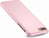 GOOSPERY JELLY CASE voor iPhone 8 Plus & 7 Plus TPU Glitterpoeder Valbestendige beschermende achterkant van de behuizing (roze)