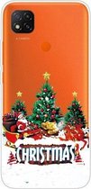 Voor Xiaomi Redmi 9C Christmas Series Transparante TPU beschermhoes (Retro Old Man)