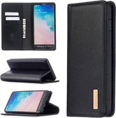 Voor Samsung Galaxy S10 + 2 in 1 afneembare magnetische horizontale flip lederen tas met houder & kaartsleuven & portemonnee (zwart)