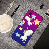 Voor Samsung Galaxy A01 Core Oil Reliëf Gekleurd Tekening Patroon Schokbestendig TPU Beschermhoes (Little Pegasus)