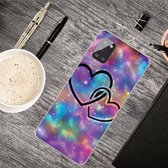 Voor Samsung Galaxy A51 schokbestendig geverfd transparant TPU beschermhoes (Starry Love)