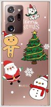 Voor Samsung Galaxy Note20 Ultra Christmas Series Clear TPU beschermhoes (4 cartoons)