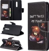 Gekleurde tekening patroon horizontale flip lederen hoes voor Xiaomi Redmi K20 & K20 Pro, met houder & kaartsleuven & portemonnee (beer)