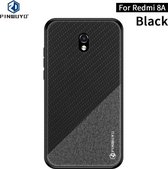 Voor Geschikt voor Xiaomi RedMi 8A PINWUYO Rong-serie schokbestendige pc + TPU + beschermhoes van chemische vezeldoek (zwart)