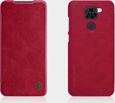 Voor Xiaomi Redmi Note 9 / 10X 4G NILLKIN QIN-serie Crazy Horse-textuur Horizontale flip lederen tas met kaartsleuf (rood)