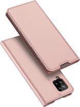 Voor Samsung Galaxy A42 5G DUX DUCIS Skin Pro Series Horizontale Flip PU + TPU lederen tas, met houder en kaartsleuven (rose goud)