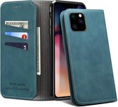 PU + TPU horizontale flip lederen tas met houder en kaartsleuven en portemonnee voor iPhone 11 Pro Max (groen)
