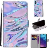 Voor ZTE Blade A7 2020 Gekleurde Tekening Cross Textuur Horizontale Flip PU Lederen Case met Houder & Kaartsleuven & Portemonnee & Lanyard (Fluorescerende Watertextuur)