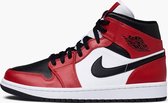 Nike Air jordan 1 Mid Black/Black-Gym Red "Chicago black toe" 41   554724 069