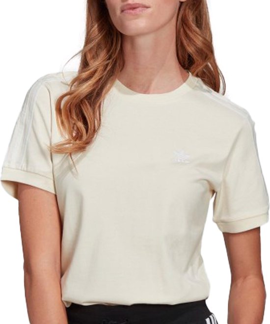 adidas T-shirt - Vrouwen - Licht geel/Wit | bol.com