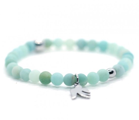 Foto: Meisjes armband natuursteen kinder sieraden