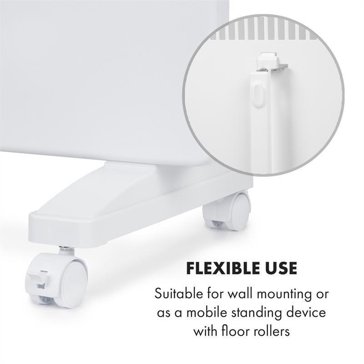Klarstein elektrische kachel, convectiekachel, vrijstaand of wandmodel, energiebesparende elektrische kachel, app-gestuurd, stille elektrische kachel, vrijstaande elektrische radiator met thermostaat, 1500 W – foto 2