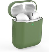 Apple AirPods 1/2 Hoesje in het Donker Groen - Siliconen