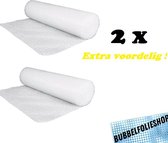 Bubbel Folie | 2 Stuks | Extra Voordelig | 50 cm x 5 m | Bubbelfolieshop | Noppenfolie