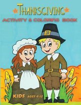 thanksgiving activity & coloring book kids ages 4-10