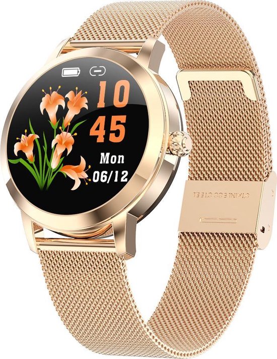 Smartwatch Dames / Heren Goud Android Belesy® Rose Horloge Voor
