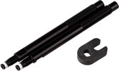 ventielverlenger 65 mm FV aluminium zwart 2 stuks