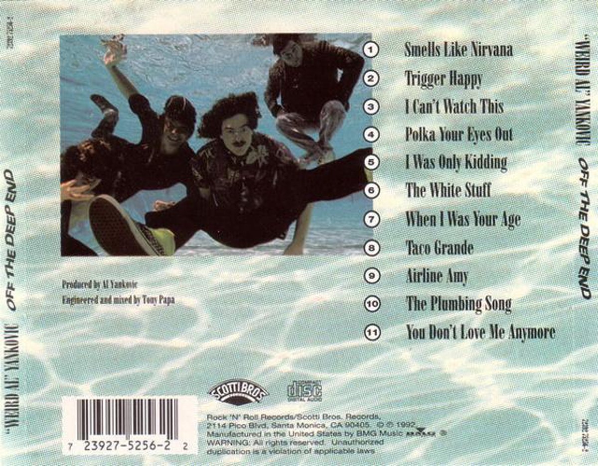 Off the Deep End, Weird Al Yankovic CD (album) Muziek