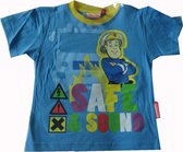 Blauw t-shirt van Brandweerman Sam maat 86, Safe&Sound
