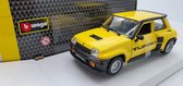 Bburago Renault 5 TURBO 1982 1:24 geel/zwart