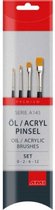 Olie- acrylverfpenseel A145 set