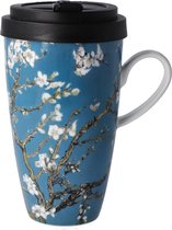 Goebel® - Vincent van Gogh | Koffie / Thee beker to go "Amandelboom blauw" | Porselein, 500ml