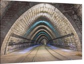Verlichte Bratislavske Metro - Foto op Canvas - 45 x 30 cm