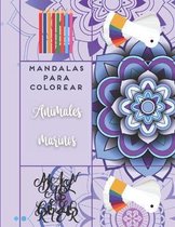 Mandalas para colorear - Animales marinos